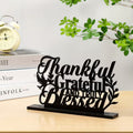 Christian Inspirational Wooden Table Sign – 2D Flat Faith Decor Centerpiece