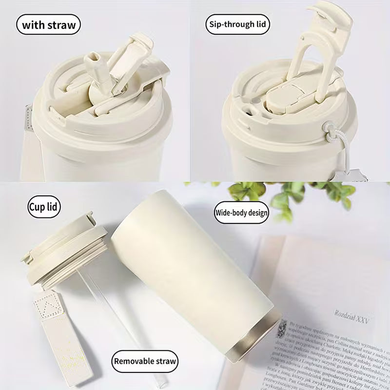 Christian Insulated Coffee Tumbler with Bible Verse – Double Wall Faith Travel Mug