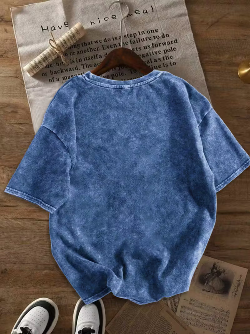 Women’s Snowflake Print Cotton T-Shirt – Casual Faith Lifestyle Wear