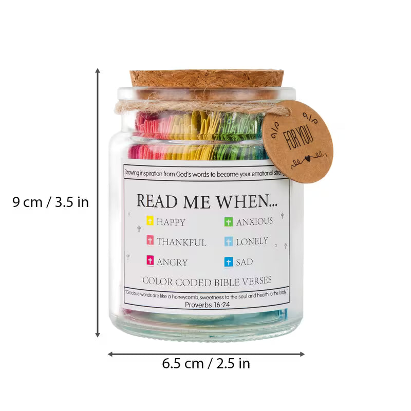 Scripture Cards Bible Verse Jar – 90 Inspirational Christian Devotion Cards