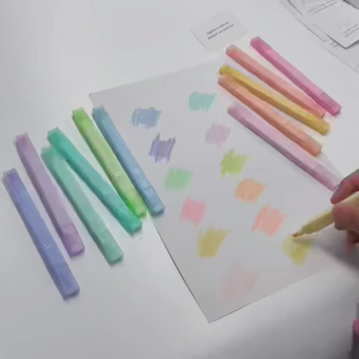 Bible Journaling Highlighters Set (12 Colors) – No Bleed Pastel Christian Markers